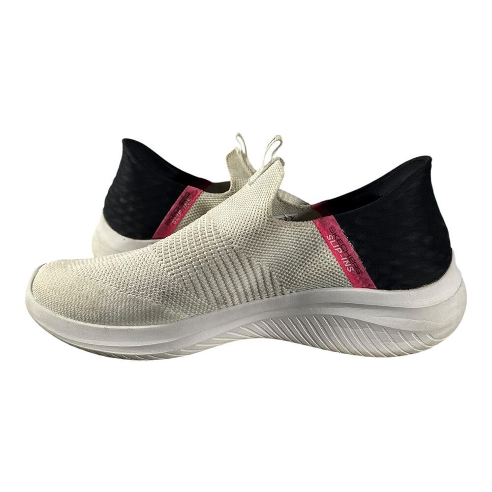 Skechers Slip-Ins Ultra Flex 3.0 Shoe Women's Size 11 White Slip On Sneaker - Picture 7 of 9